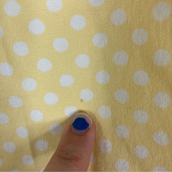 Cambridge Dry Goods Yellow Polka Dot Cotton Capri Pants Womens 12 - Picture 4 of 7